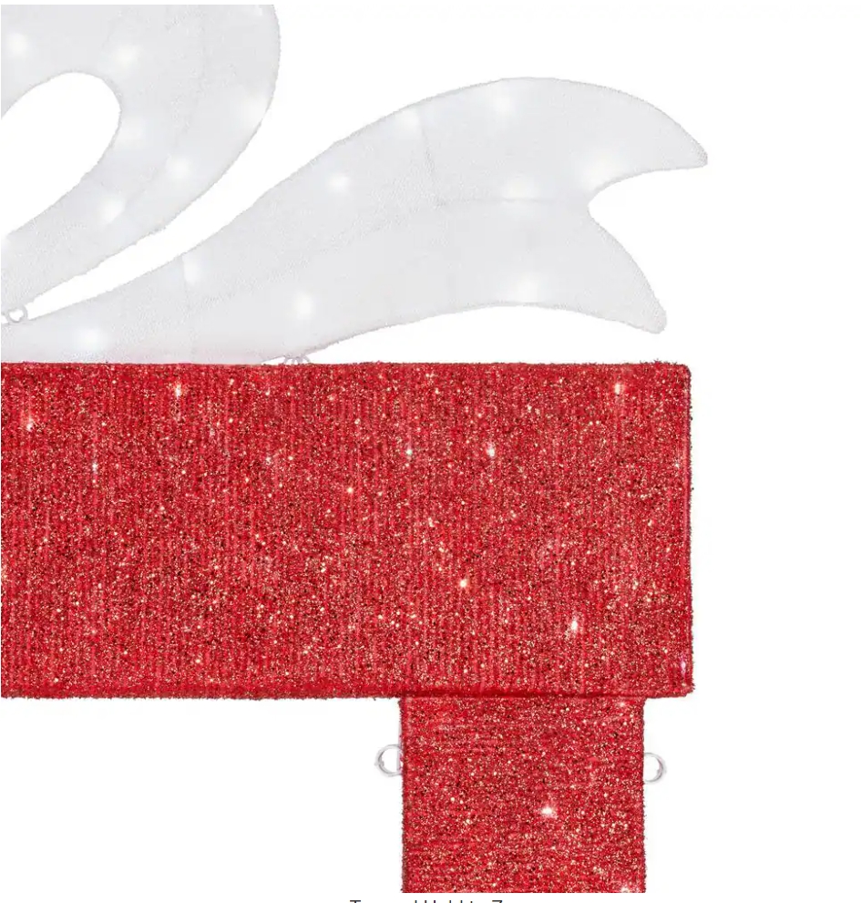 Christmas Clearance 💥8.5 ft. Icicle Shimmer Giant-Sized LED Present Archway Holiday Yard Decoration