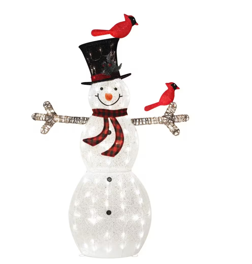 Christmas Clearance 💥5 ft. Snowman Outdoor Christmas Holiday Yard Decoration Warm White LED