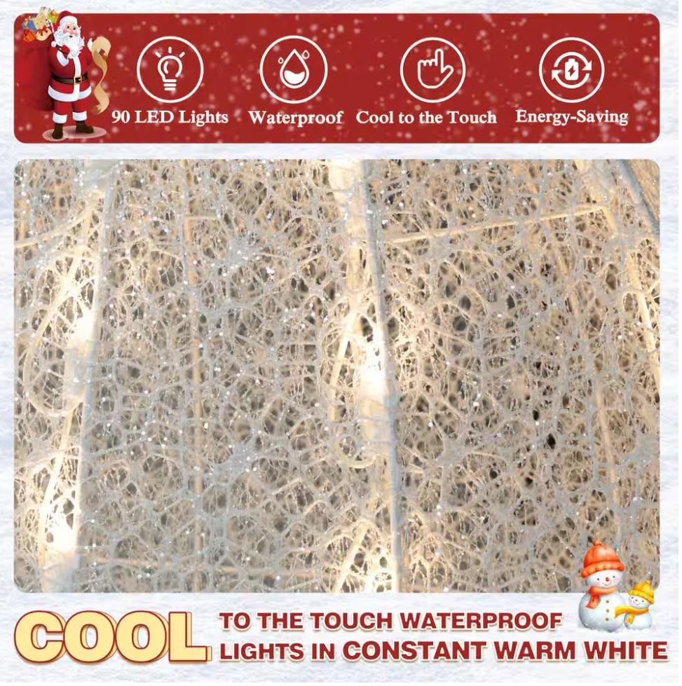 Christmas Clearance 💥5 ft. Snowman Outdoor Christmas Holiday Yard Decoration Warm White LED