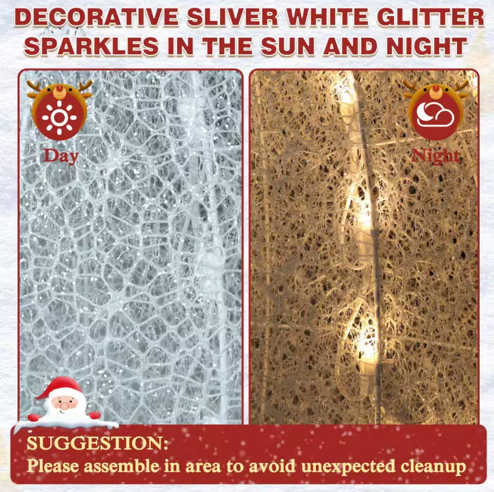 Christmas Clearance 💥5 ft. Snowman Outdoor Christmas Holiday Yard Decoration Warm White LED