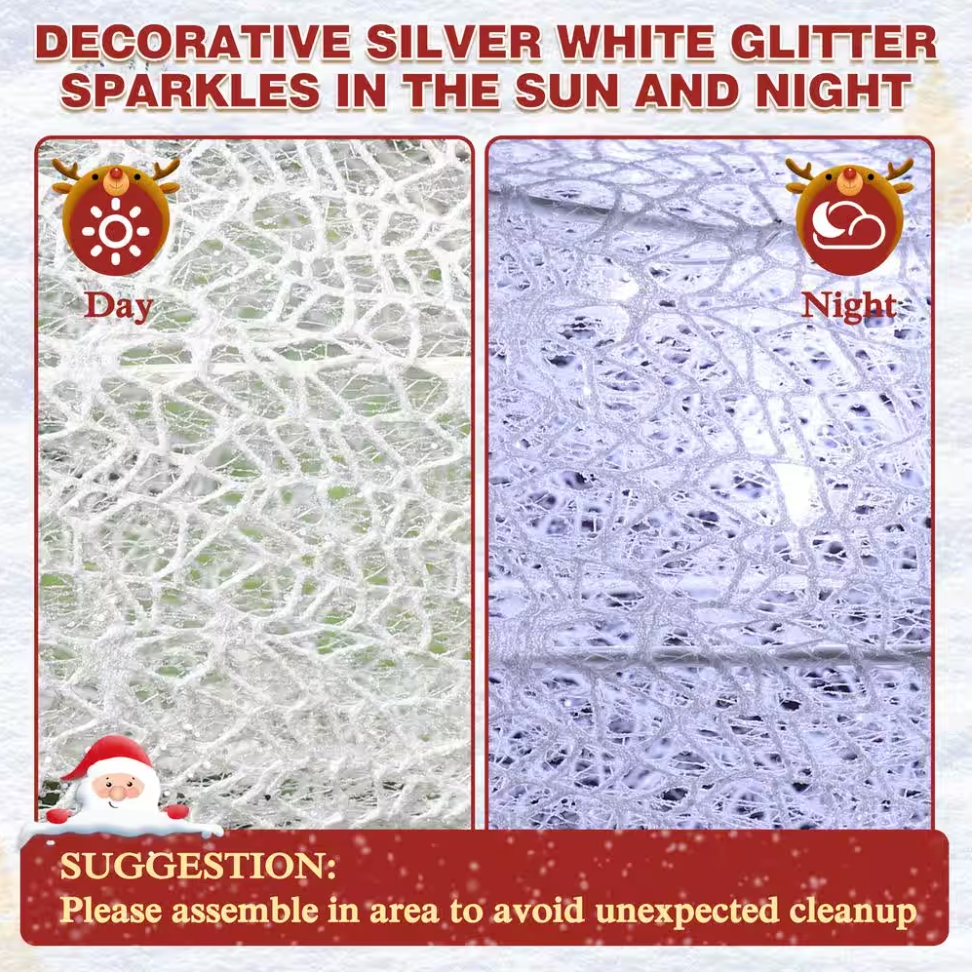 Christmas Clearance 💥6 ft. 3D Post Light Outdoor Christmas Holiday Yard Decoration Cool White LED