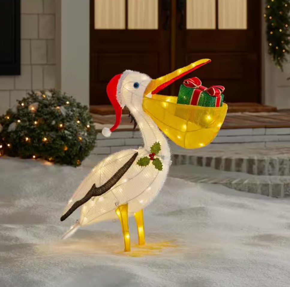 Christmas Clearance 💥3 ft. LED Pelican Holiday Yard Decoration