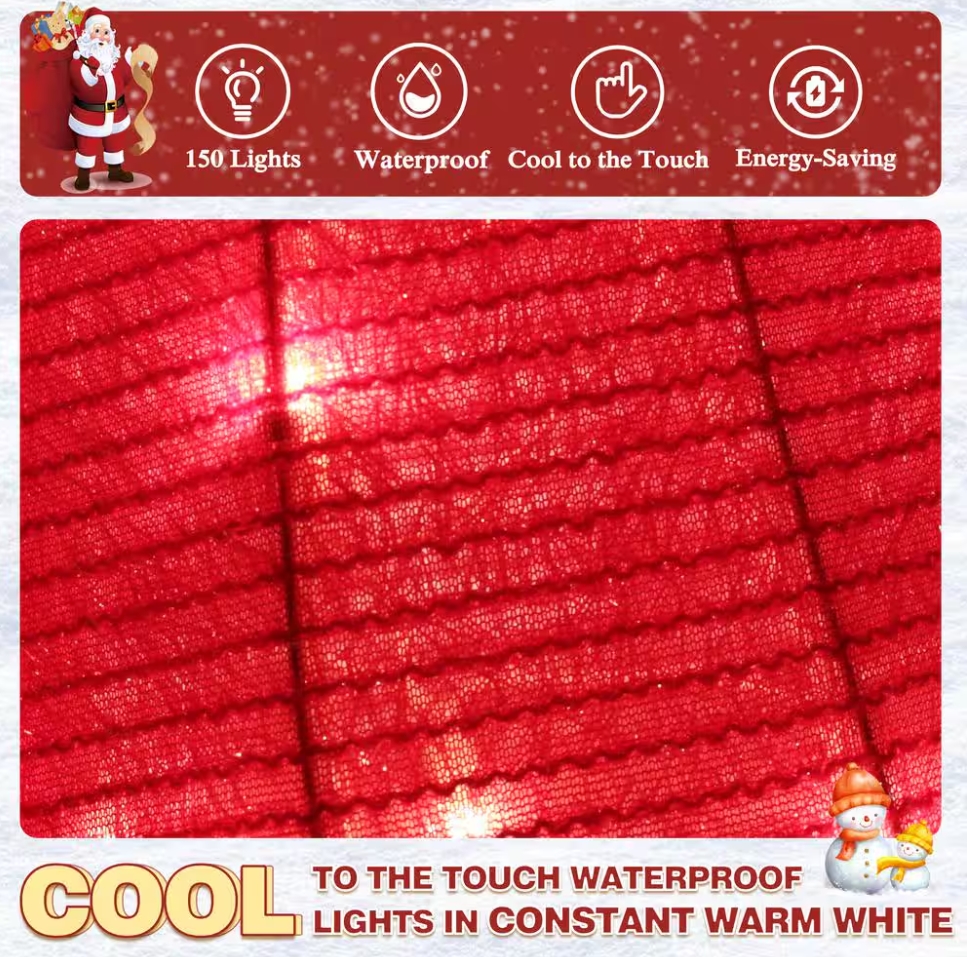 Christmas Clearance 💥6 ft. 3D Rooster Outdoor Christmas Holiday Yard Decoration Warm White Light