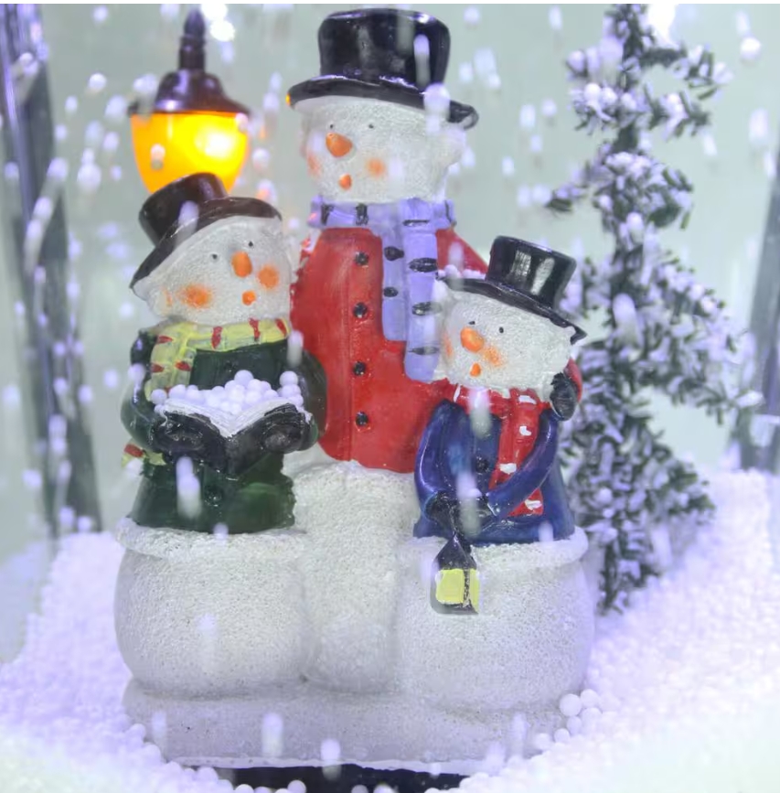Christmas Clearance 💥74 in. Christmas Double Street Lamp with Santa, Snowman and Music