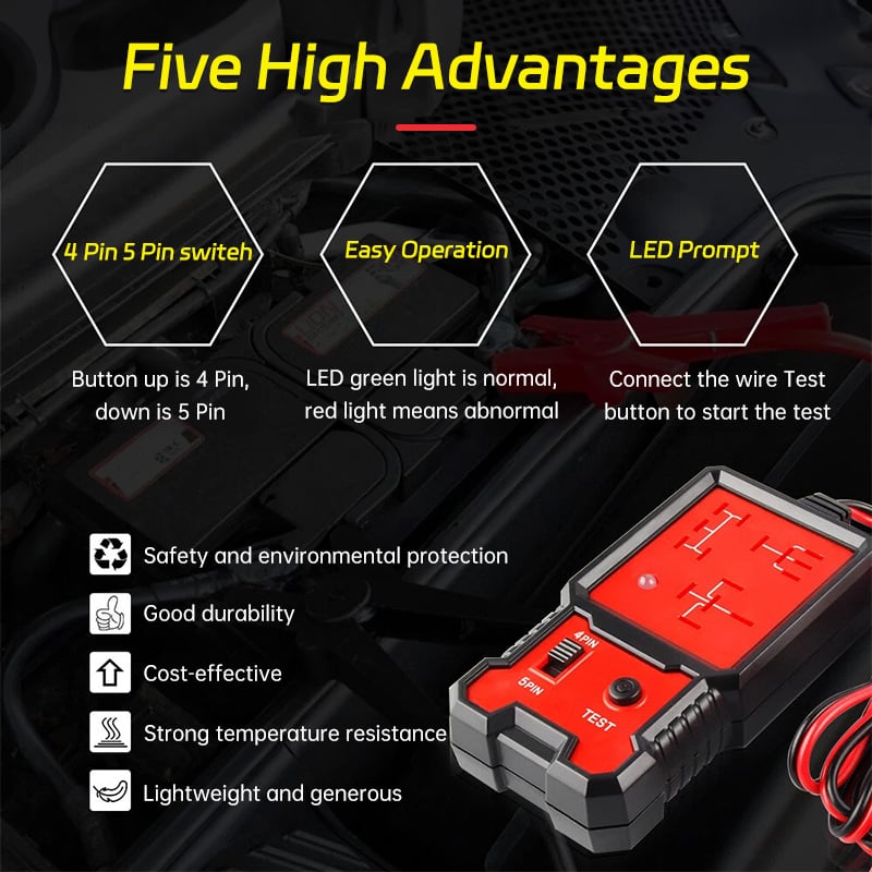 ✨Last Day 49% OFF - 🚗Professional Automotive Relay Tester