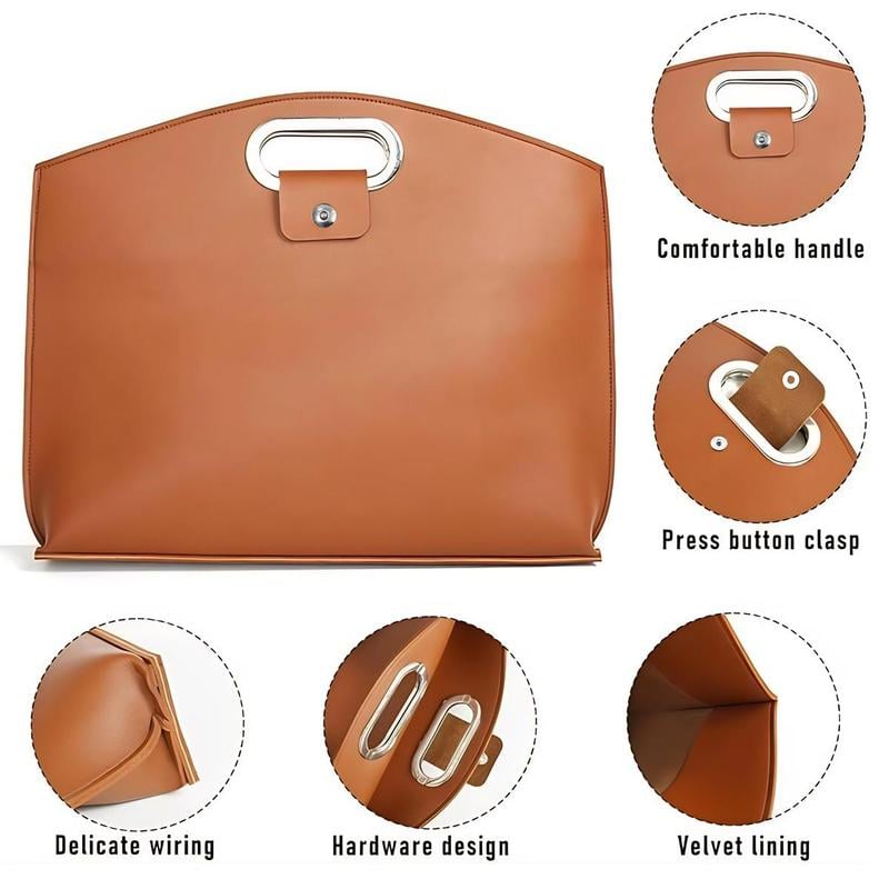 Waterproof Leather 14-16In 2PCS Laptop Bag for Women Handbag