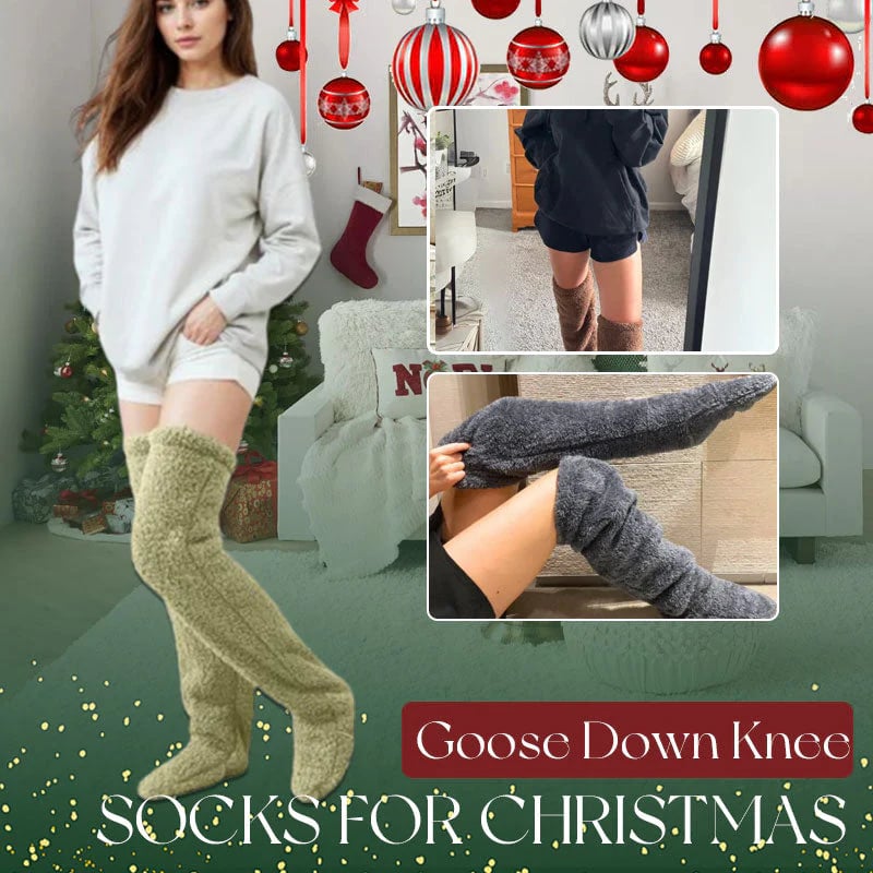 ⏰Christmas Sale 49% OFF💥Goose Down Knee Socks For Christmas🎄