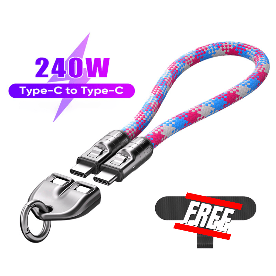 🔥 49% OFF🔥C to C 240W Charging Cable with Wearable Bracelet Design