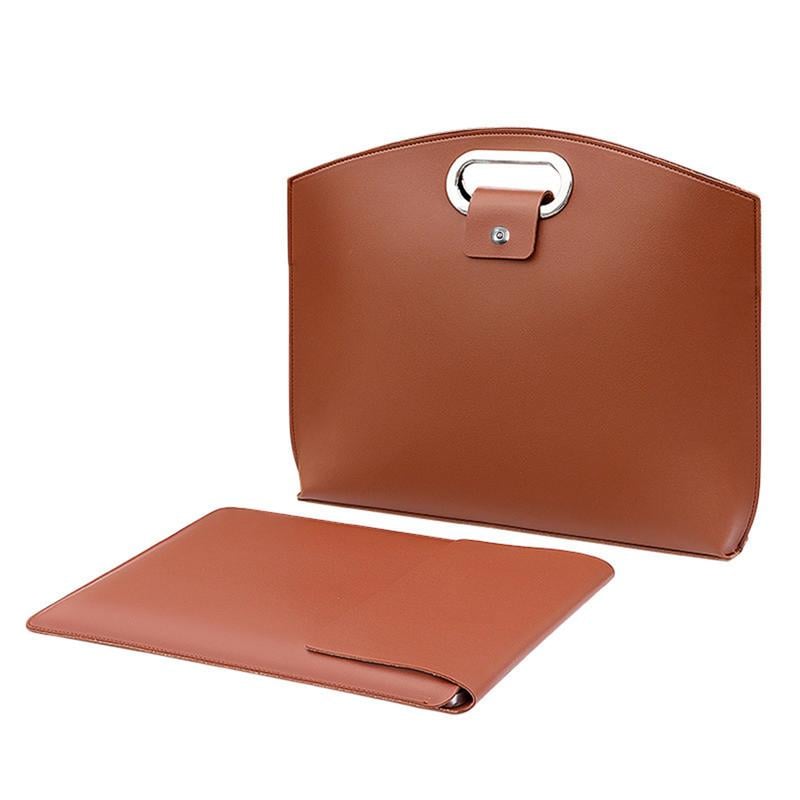 Waterproof Leather 14-16In 2PCS Laptop Bag for Women Handbag