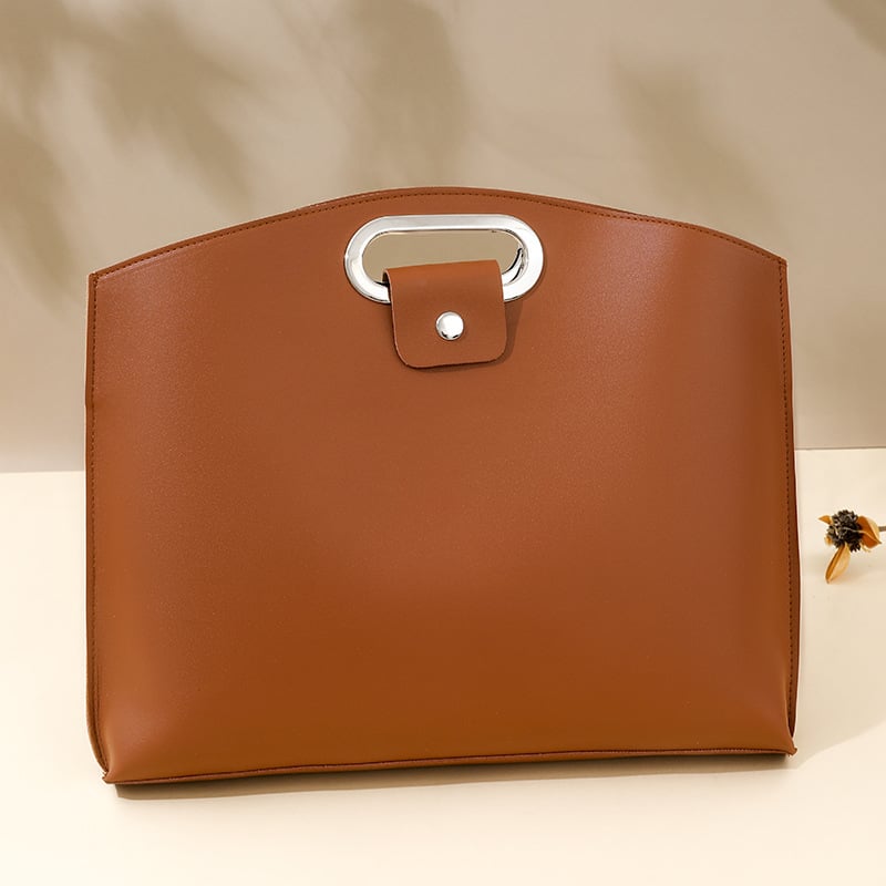 Waterproof Leather 14-16In 2PCS Laptop Bag for Women Handbag