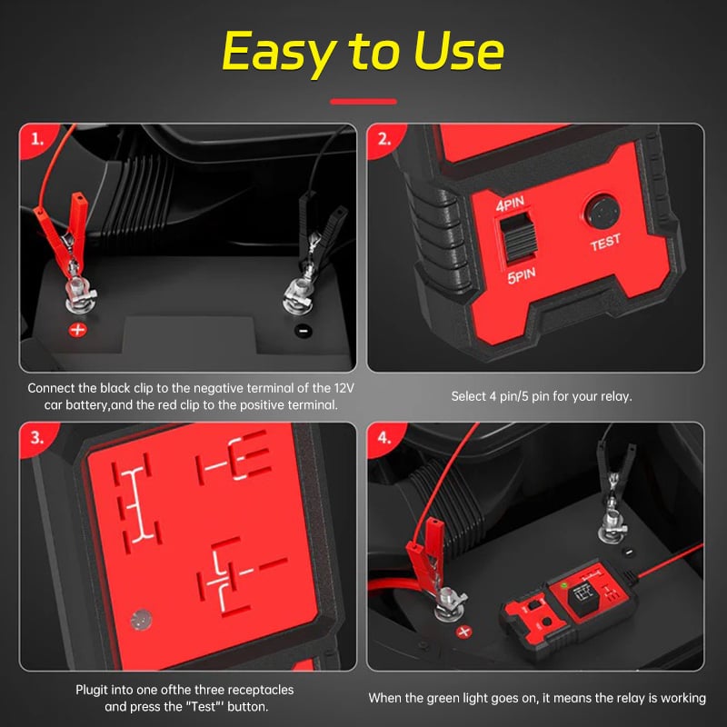 ✨Last Day 49% OFF - 🚗Professional Automotive Relay Tester