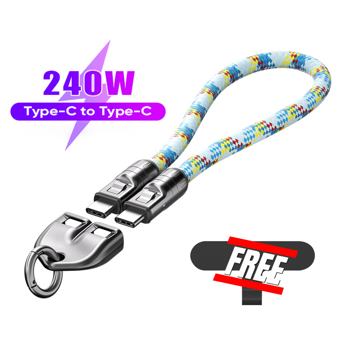 🔥 49% OFF🔥C to C 240W Charging Cable with Wearable Bracelet Design