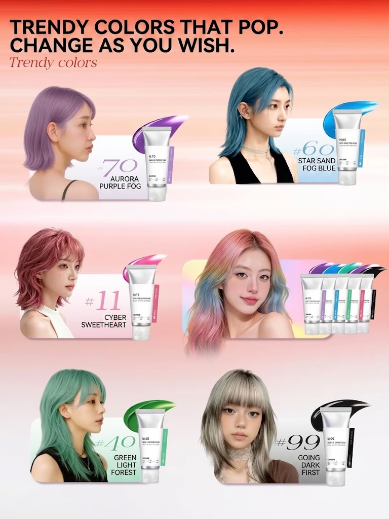 🎉"One-Day Artist" Colored Clay💝Washable, one-time-use highlighting hair color