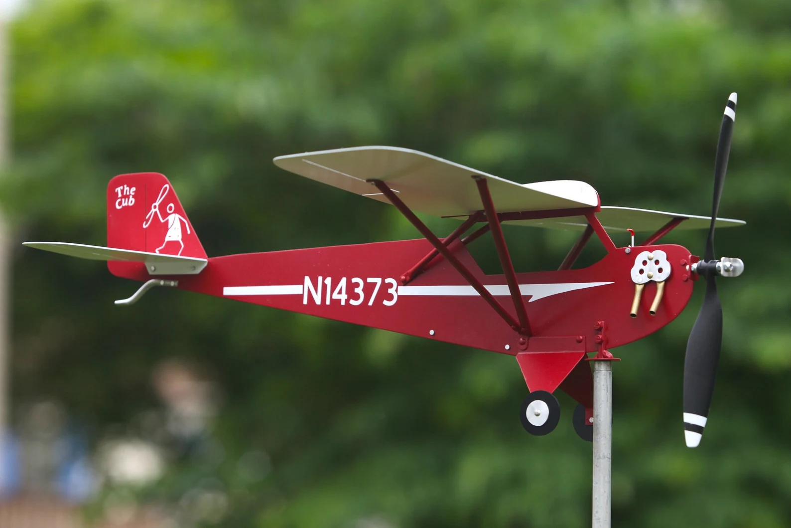 ✈️ Handcrafted Military Aircraft Weathervane — Aviation Decor That Moves With The Wind