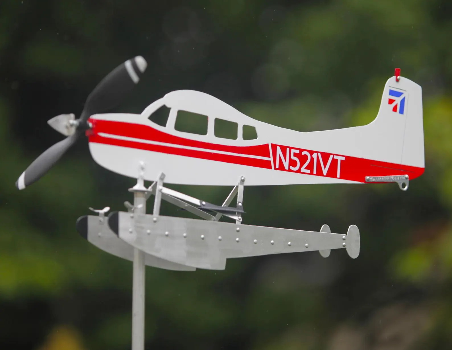 Agricultural Airplane Wind Spinner — Outdoor Farm-Inspired Decor That Moves With the Wind