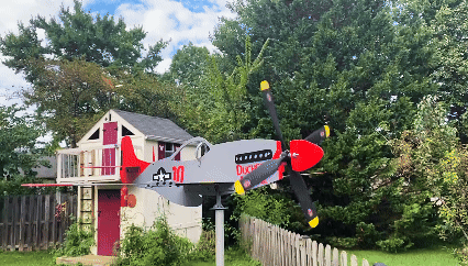 ✈️ Handcrafted Military Aircraft Weathervane — Aviation Decor That Moves With The Wind