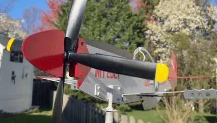 ✈️ Handcrafted Military Aircraft Weathervane — Aviation Decor That Moves With The Wind