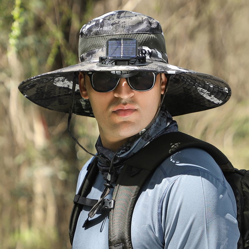 🔥Summer Hot Sale 45% OFF👒2026 New Ultralight Solar Fan Sun Hat—Hat-Solar & USB Charging