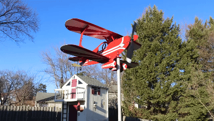 ✈️ Handcrafted Military Aircraft Weathervane — Aviation Decor That Moves With The Wind