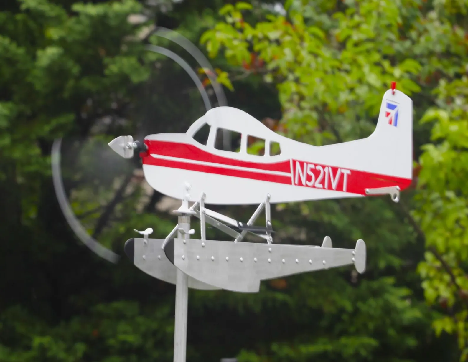 Agricultural Airplane Wind Spinner — Outdoor Farm-Inspired Decor That Moves With the Wind