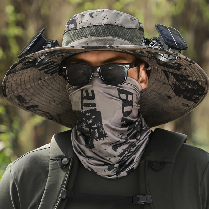 🔥Summer Hot Sale 45% OFF👒2026 New Ultralight Solar Fan Sun Hat—Hat-Solar & USB Charging