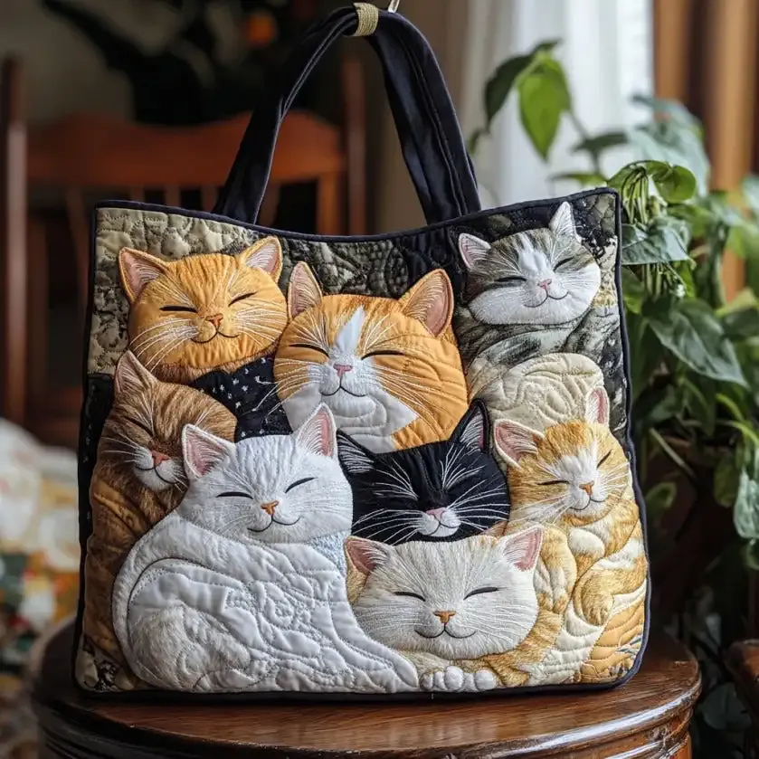 Artistic Vintage Fashion Illustrated Embroidered Shoulder Tote Bag-Fashion Trends in 2026