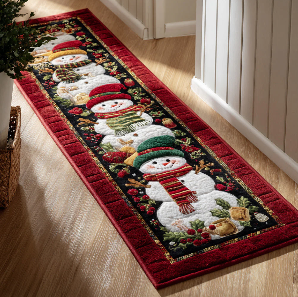 3D Stereoscopic Visual Effect Animal & Nature Themed Runner Carpet Non-Slip Wear-Resistant Washable Polyester Hallway Rug for Living Room Corridor Home Decoration