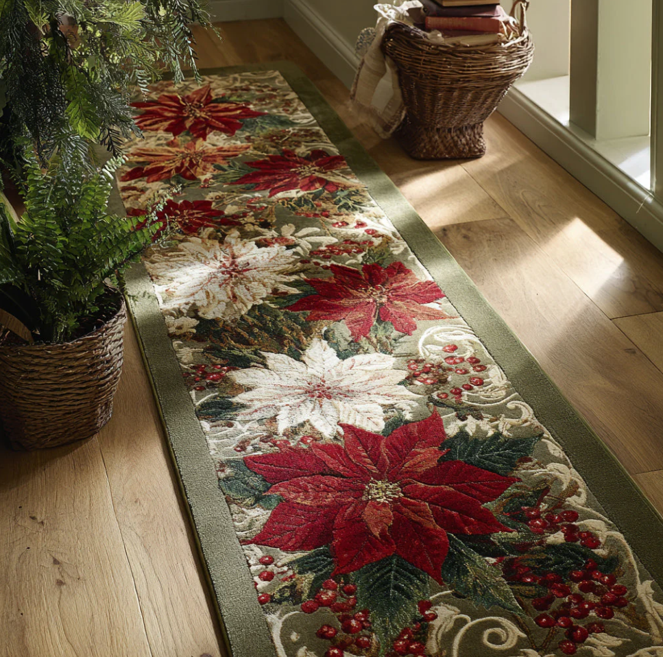 3D Stereoscopic Visual Effect Animal & Nature Themed Runner Carpet Non-Slip Wear-Resistant Washable Polyester Hallway Rug for Living Room Corridor Home Decoration