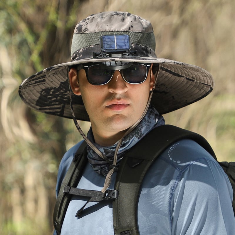 🔥Summer Hot Sale 45% OFF👒2026 New Ultralight Solar Fan Sun Hat—Hat-Solar & USB Charging