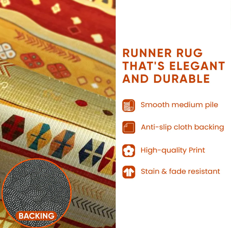Whimsical 3D Visual Runner Carpet with Dragonfly Dragon Fishing Pawprint Themed Pattern Non-Slip Wear-Resistant Fabric Mat for Hallway Decoration