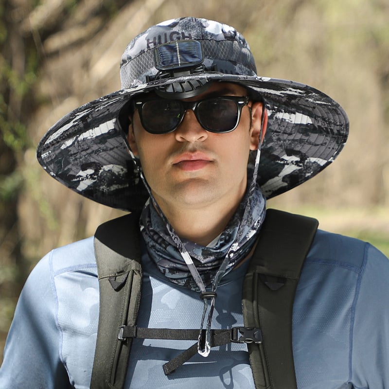 🔥Summer Hot Sale 45% OFF👒2026 New Ultralight Solar Fan Sun Hat—Hat-Solar & USB Charging