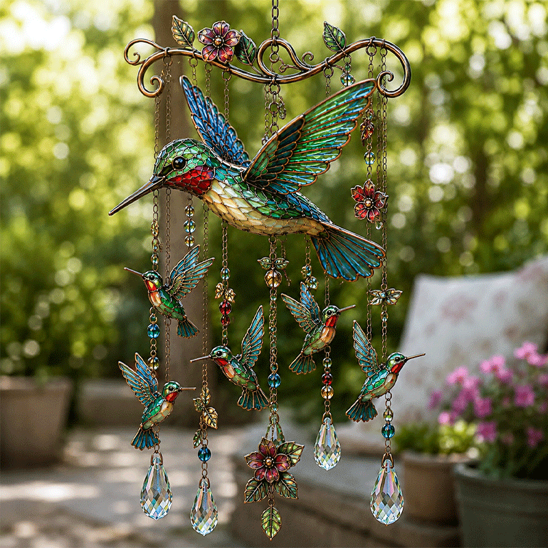 Graceful Hummingbird Wind Chime