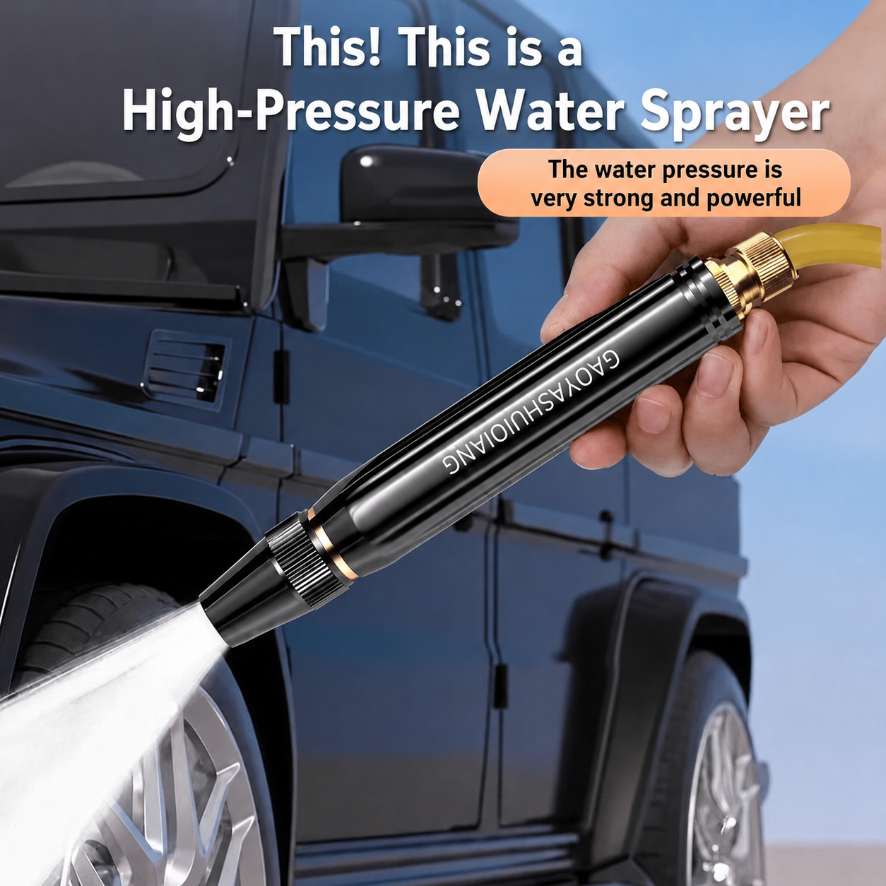 Powerful pressure washer for car, home &garden