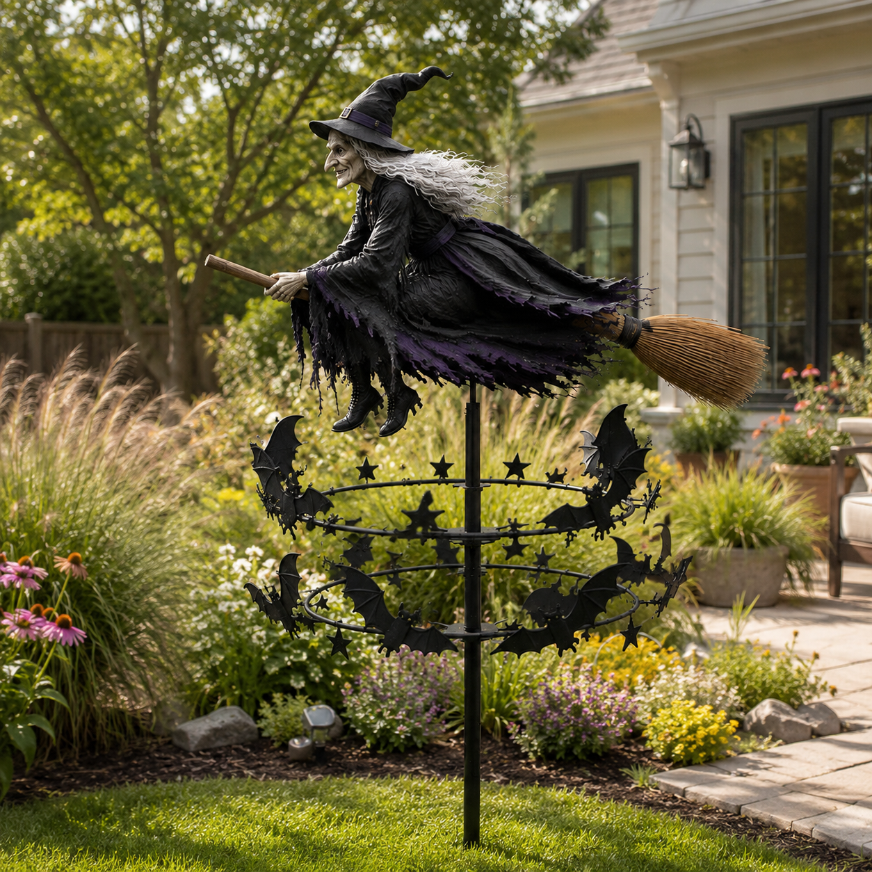 🔥 Halloween Early Bird Special 🧙‍♂️ The Enchanted Witch Garden Wind Spinner