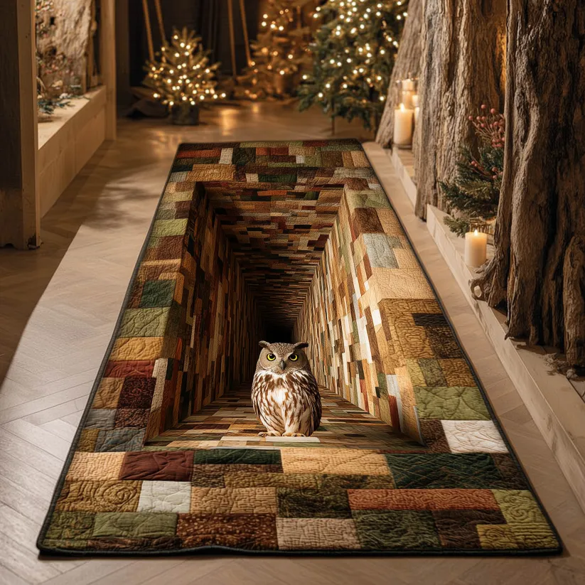 Immersive 3D Visual Effect Style     Multi-Design 3D Quilted Runner Rug | 3D