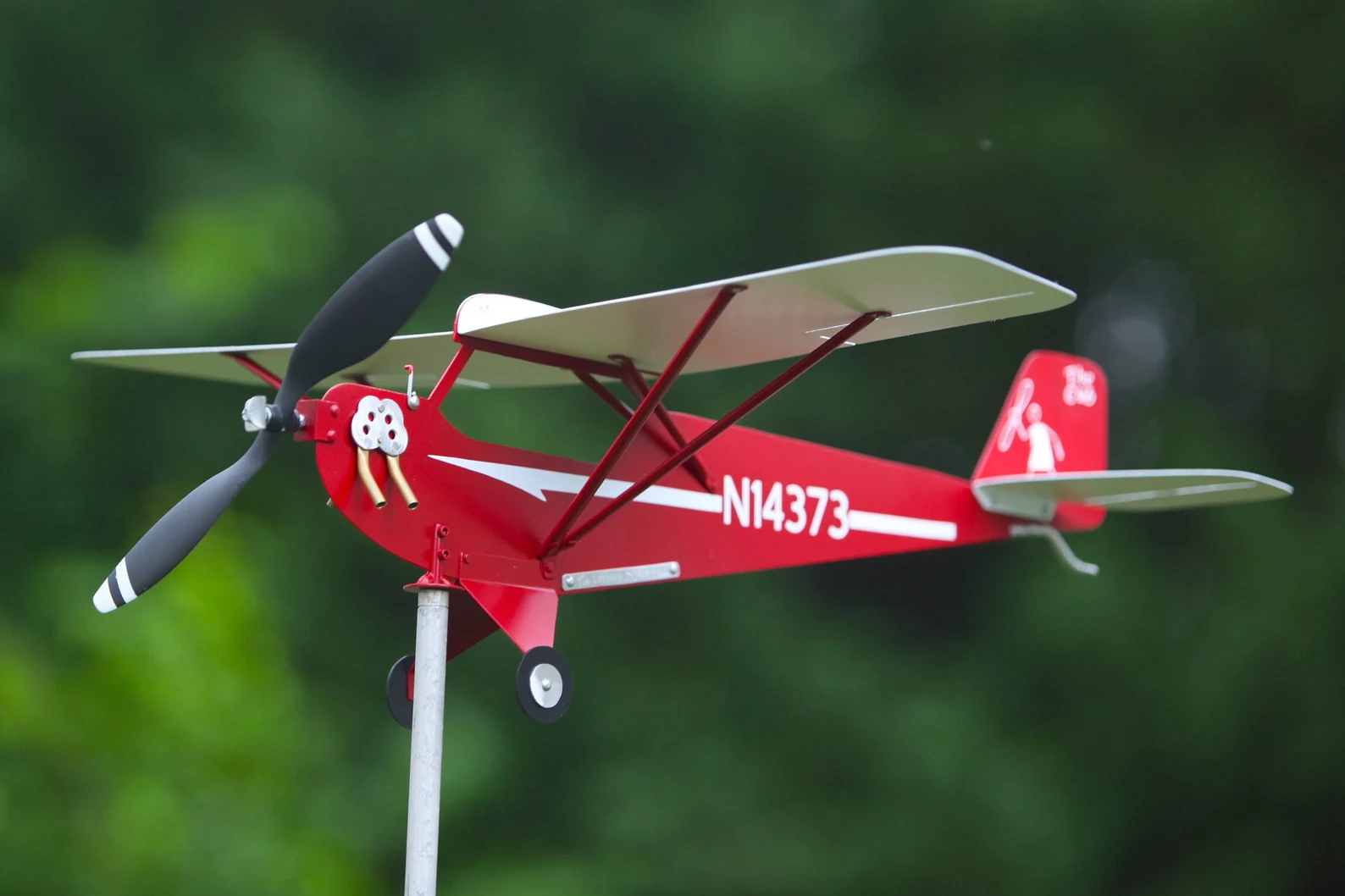 ✈️ Handcrafted Military Aircraft Weathervane — Aviation Decor That Moves With The Wind