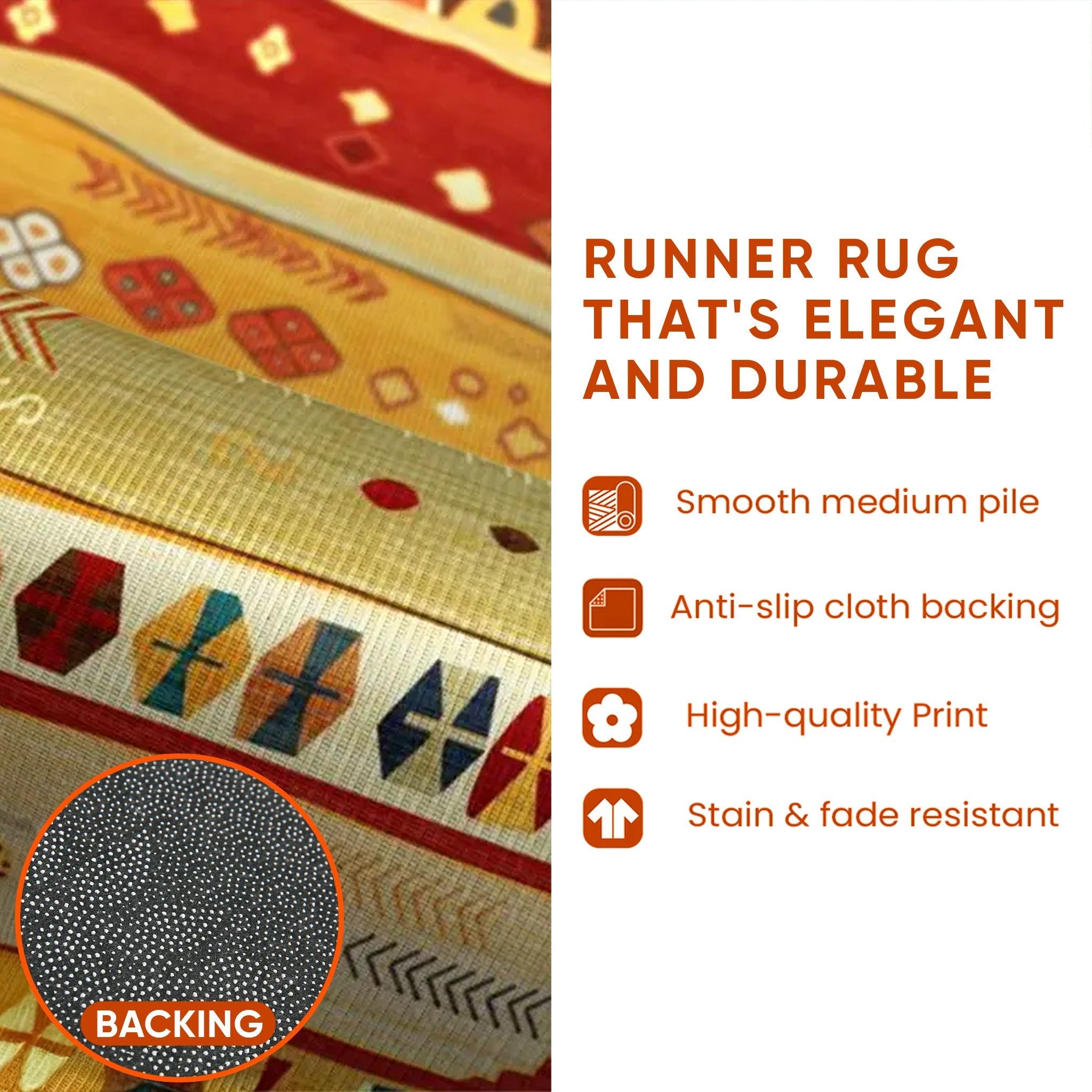 Coastal Wave & Sea Turtle Hallway Quilted  Runner Rug