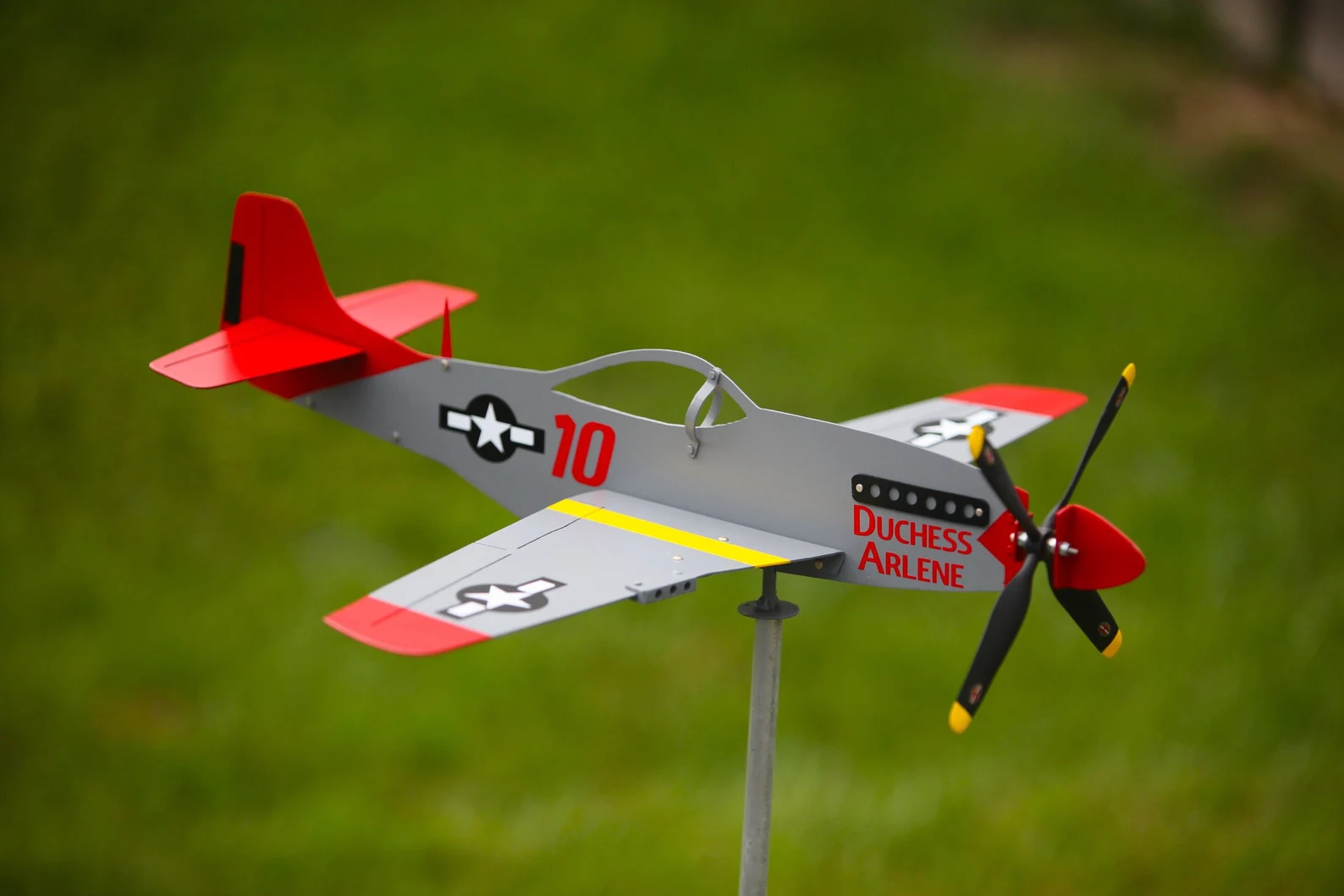 ✈️ Handcrafted Military Aircraft Weathervane — Aviation Decor That Moves With The Wind