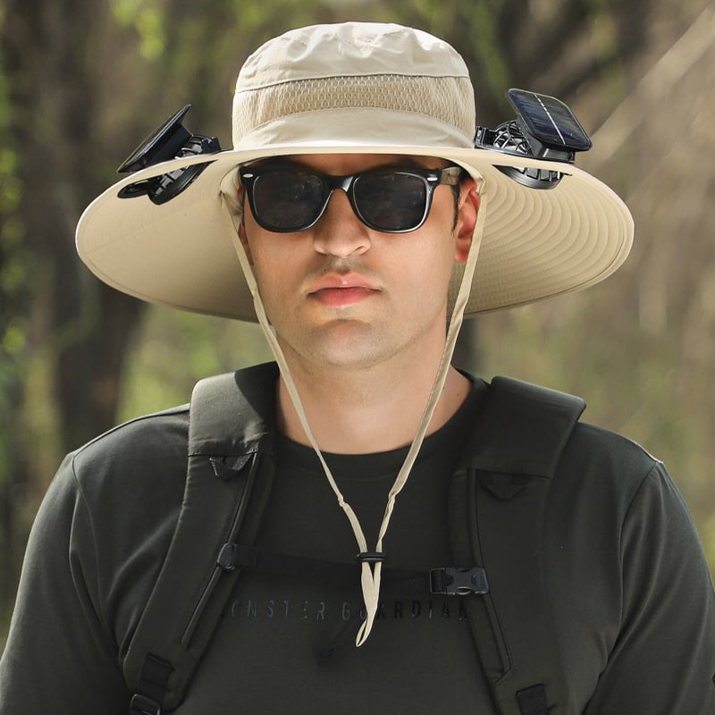 🔥Summer Hot Sale 45% OFF👒2026 New Ultralight Solar Fan Sun Hat—Hat-Solar & USB Charging