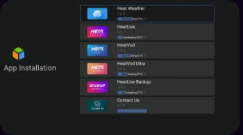 App auto installation screen