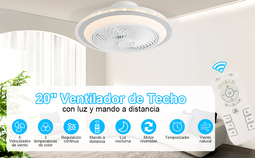 ventilateur de plafond avec lumière