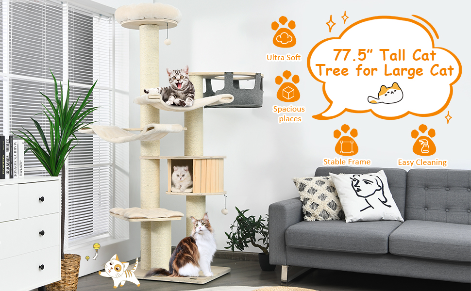 Arbre à chat moderne