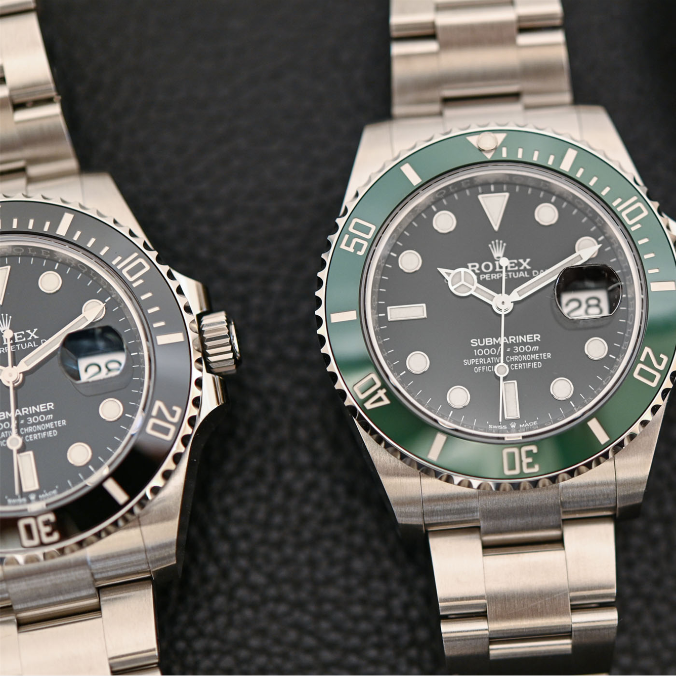 Rolex Submariner 41 Automatik-Chronometer-zertifizierte Herrenuhr, schwarzes Zifferblatt, Modell 126610LN; grünes Zifferblatt, Modell 126610LV, neues Modell 2020