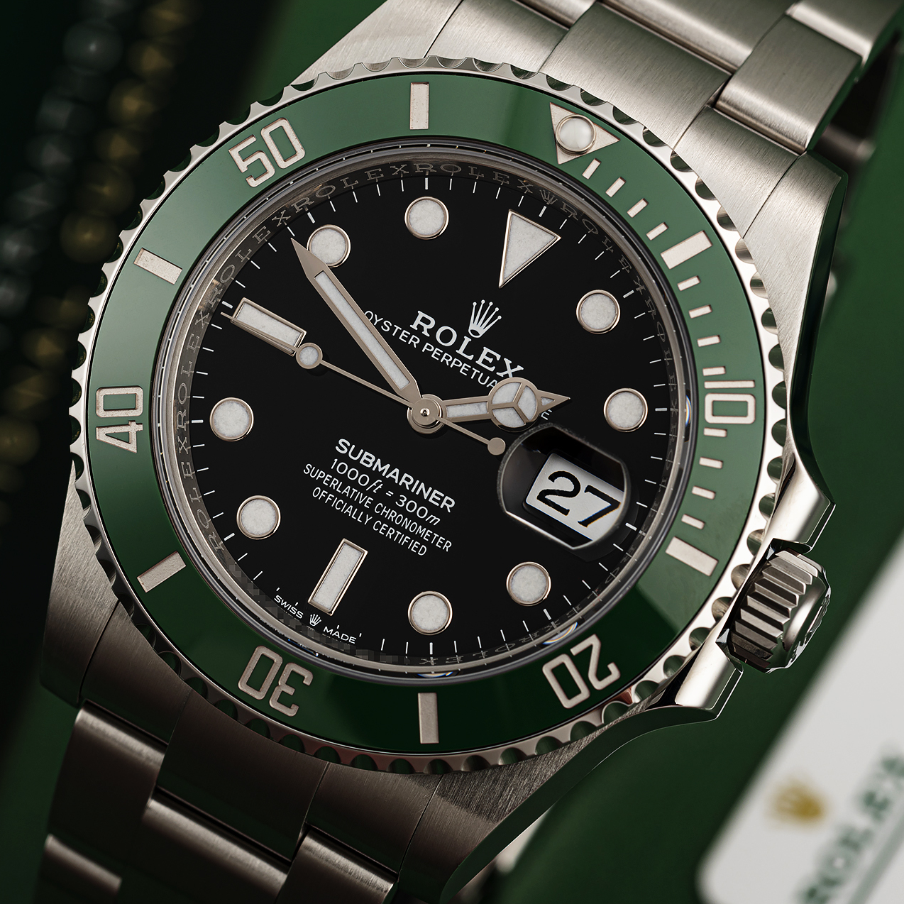 Rolex Submariner 41 Automatik-Chronometer-zertifizierte Herrenuhr, schwarzes Zifferblatt, Modell 126610LN; grünes Zifferblatt, Modell 126610LV, neues Modell 2020