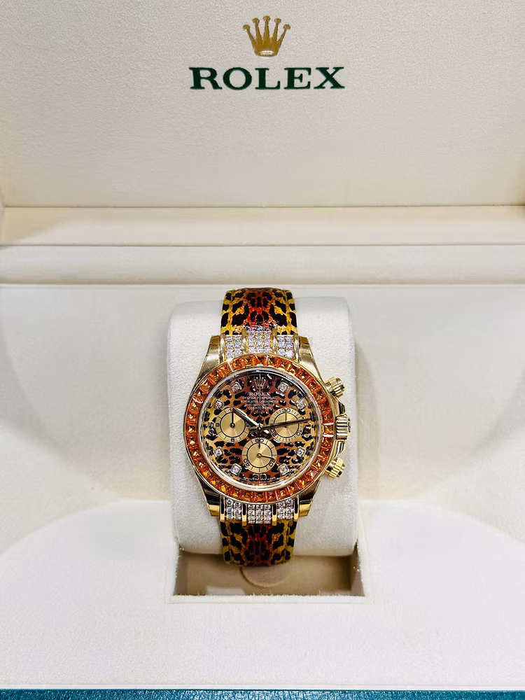 Rolex Daytona 116598 Saco Factory Leopard Unworn