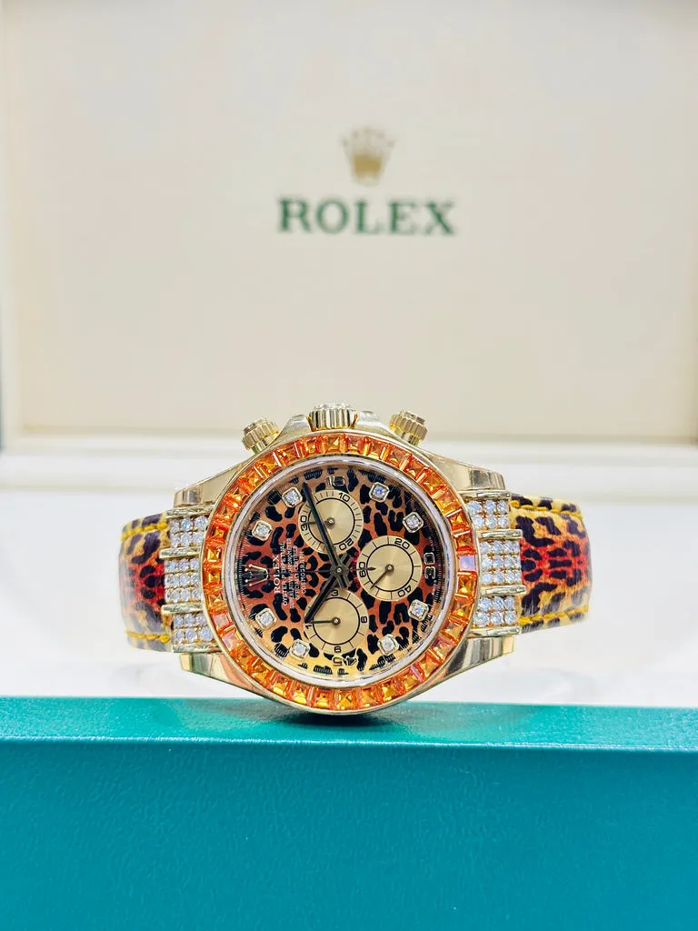 Rolex Daytona 116598 Saco Factory Leopard Unworn