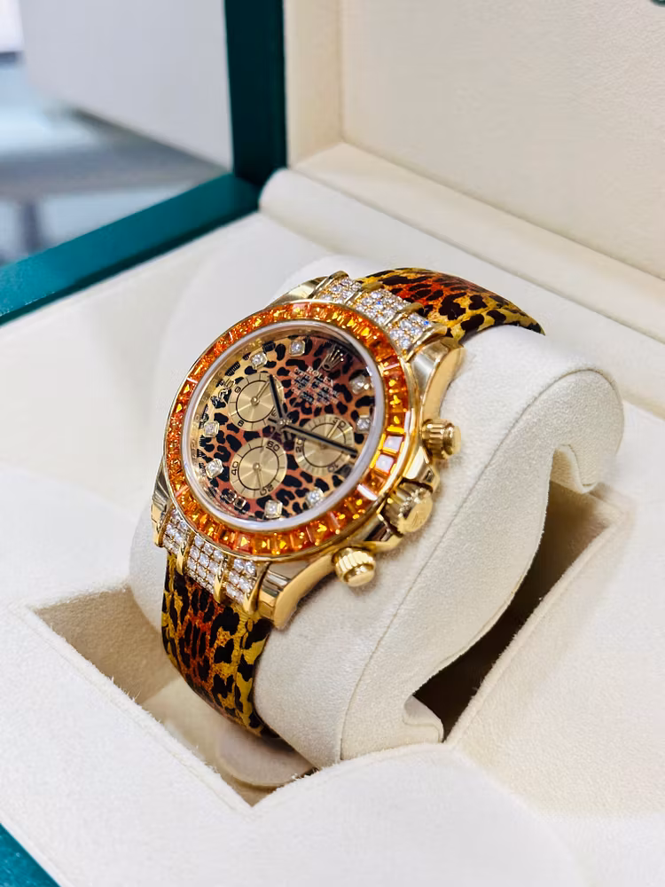 Rolex Daytona 116598 Saco Factory Leopard Unworn
