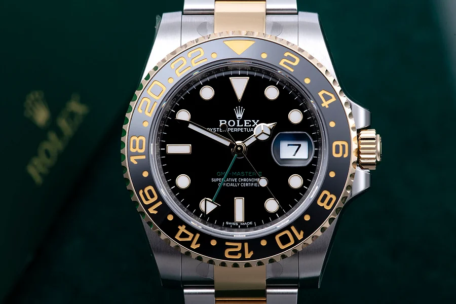 Rolex 116713LN GMT-Master II "Gold & Steel" "NOS" Complete Set