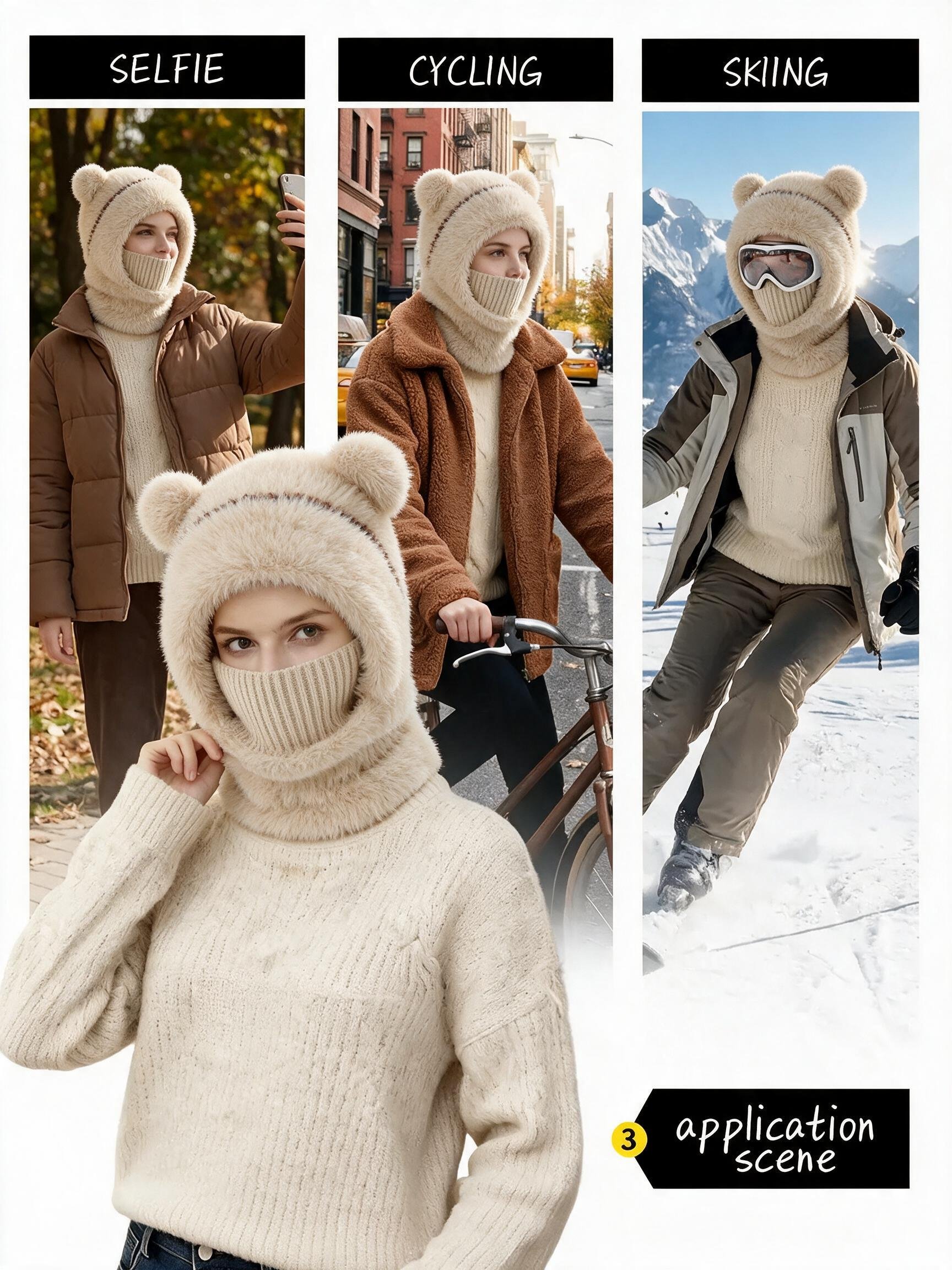 Cozy Bear Ear Beanie