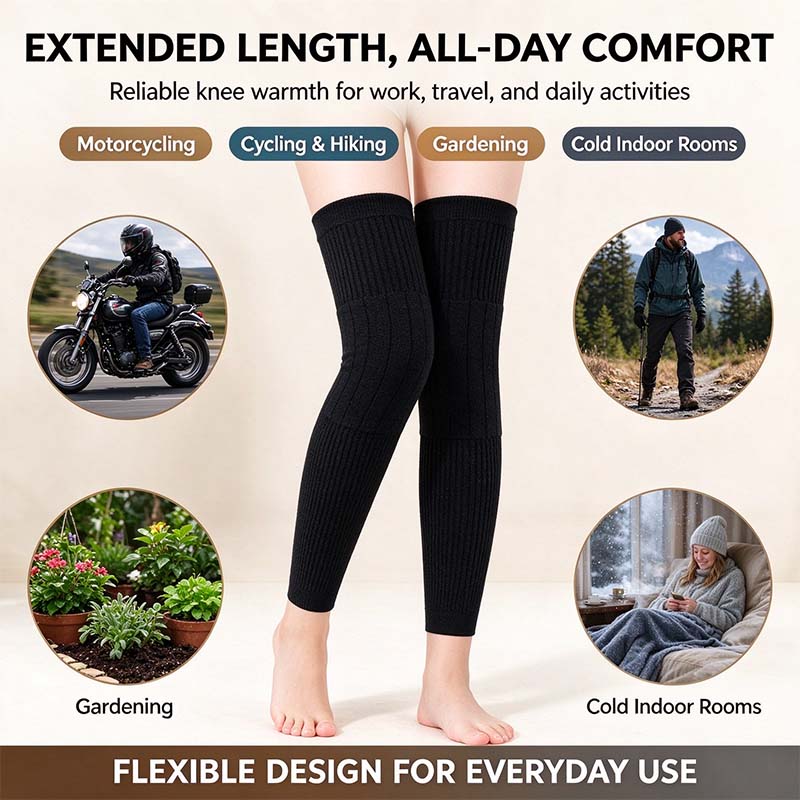 Long Knee Pads for Men and Women, One Size ,Thickened and warm🦵